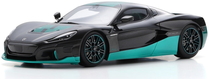 Available to Order – Rimac Nevera Time Attack 2023 Black/Blue 1:18 (SHU 18U00084)