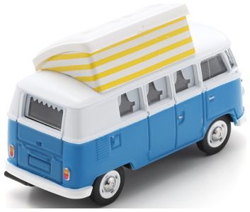 VW T1 Campingbus Blue/White 1:64 Schuco Model (view 2)