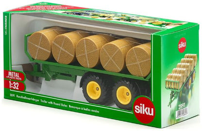 Available to Order – Trailer w/Round Bales 1:32 (SIK 2891)