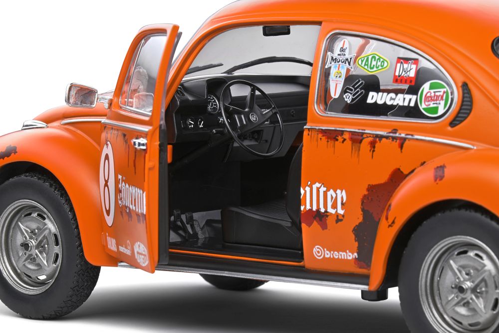 Available to Order – VW Beetle 1303 Jaegermeister Tribute Orange 1974 1:18 (SOL 1800518)