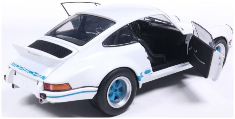 Available to Order – Porsche 911 RSR White/Blue Carrera Stripes 1973 1:18 (SOL 1801119)