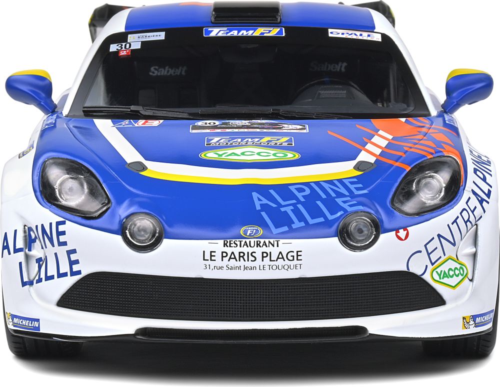 Available To Order – Alpine A110 RGT Rallye Du Touquet 2020 Delecour #30 1:18 (SOL 1801608)