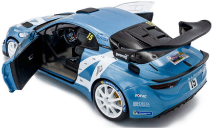 Available To Order – Alpine A110 RGT+ Blue #15 R.Astier D.Giraudet Rallye Du Mont Blanc 2024 1:18 (SOL 1801631)
