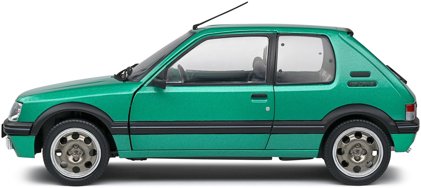 Available To Order – Peugeot 205 GTI Green 1992 1:18 Solido Model (SOL 1801712)