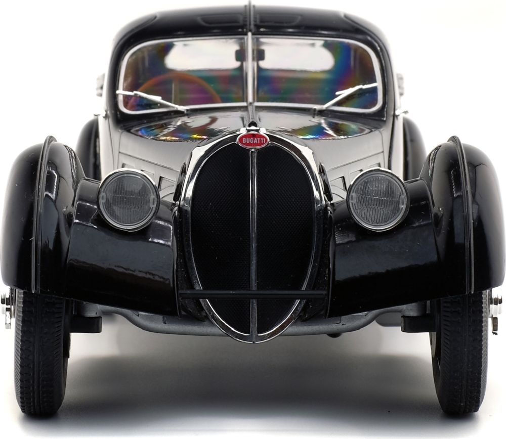 Available To Order – Bugatti Type 57 SC Atlantic Black 1937 1:18 Solido Model (SOL 1802101)