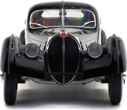 Available To Order – Bugatti Type 57 SC Atlantic Black 1937 1:18 Solido Model (SOL 1802101)