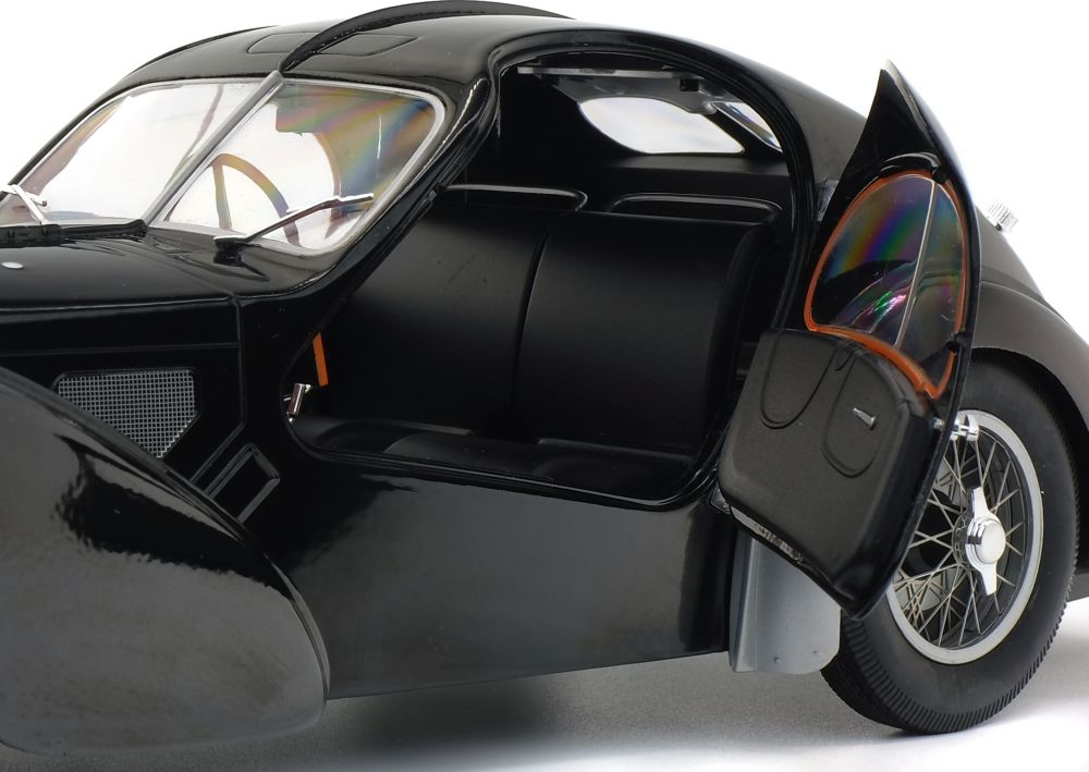 Available To Order – Bugatti Type 57 SC Atlantic Black 1937 1:18 Solido Model (SOL 1802101)