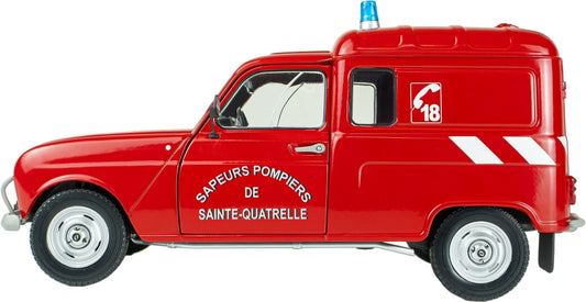 Renault 4LF4 Pompier Red 1976 1:18 Solido Model (view 2)