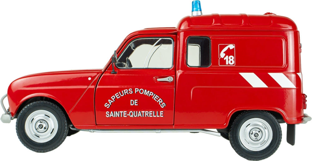 Renault 4LF4 Pompier Red 1976 1:18 Solido Model (view 2)