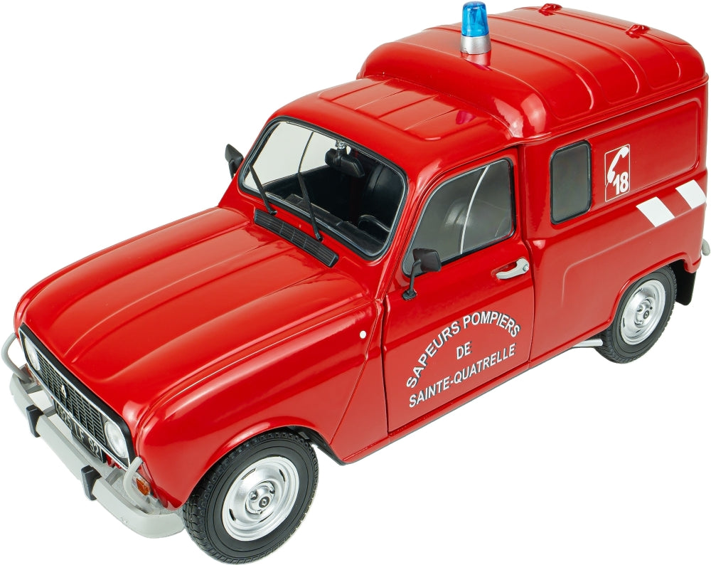 Renault 4LF4 Pompier Red 1976 1:18 Solido Model (view 4)