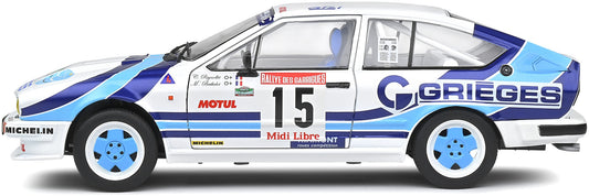Available To Order – Alfa Romeo GTV6 Tour de Corse 1986 C.Rigollet/M.Bathelot 1:18 (SOL 1802305)