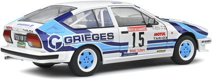 Available To Order – Alfa Romeo GTV6 Tour de Corse 1986 C.Rigollet/M.Bathelot 1:18 (SOL 1802305)