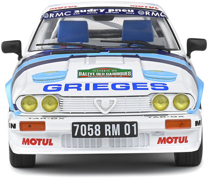 Available To Order – Alfa Romeo GTV6 Tour de Corse 1986 C.Rigollet/M.Bathelot 1:18 (SOL 1802305)