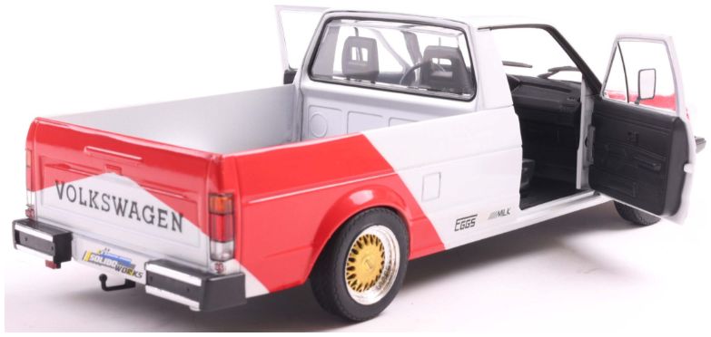 Available to Order – VW Caddy MK.1 M Racing Tribute Bi-Colour 1982 1:18 (SOL 1803512)