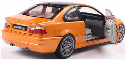 Available To Order – BMW E46 M3 Coupe Solido Works Orange 2000 1:18 (SOL 1806509)