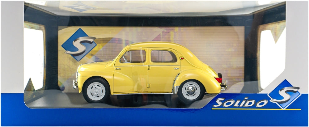 Available To Order – Renault 4CV Beige (Jaune Infante) 162 1961 1:18 Solido Model (SOL 1806607)