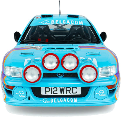 Available To Order – Subaru Impreza S5 WRC99 Green #2 Mevius Fortin Belgium Ypres Westhoek Rally 1998 1:18 Solido Model (SOL 1807411)
