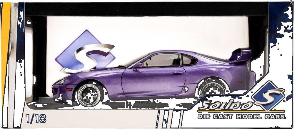 Toyota Supra MK4 (A80) Solido Works Purple 1993 1:18 Solido Model (view 3)