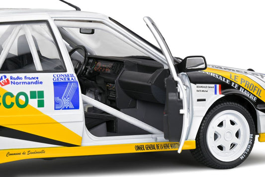 Available to Order – Renault R21 Turbo GR.A White Rally Charlemagne 1991 1:18 (SOL 1807704)