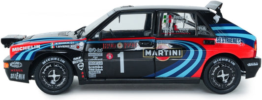 Available To Order – Lancia Delta HF Integrale Tribute To Biason Black Sacco Rallye Monte Carlo 1990 1:18 Solido Model (SOL 1807809)