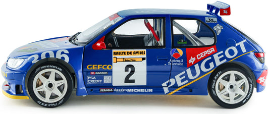 Available to Order – Peugeot 306 Maxi Blue #2 J.Ascona J.Billmaier Rally De Aviles 1997 1:18 (SOL 1808309)