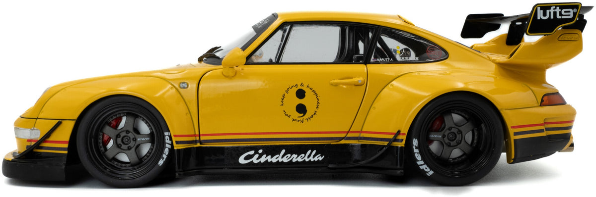 RWB Bodykit Cinderella Yellow 2020 1:18 Solido Model (view 2)