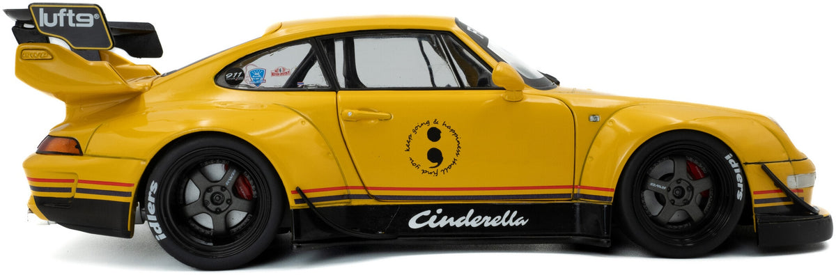 RWB Bodykit Cinderella Yellow 2020 1:18 Solido Model (view 5)