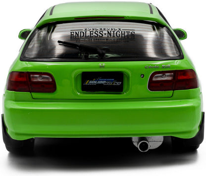 Honda Civic (EG6) Solido Works Neon Green 1991 1:18 Solido Model (view 3)