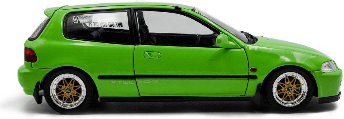 Honda Civic (EG6) Solido Works Neon Green 1991 1:18 Solido Model (view 5)