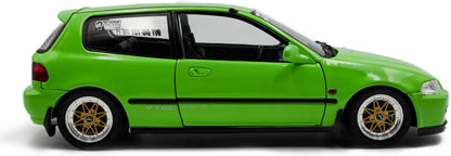 Honda Civic (EG6) Solido Works Neon Green 1991 1:18 Solido Model (view 5)