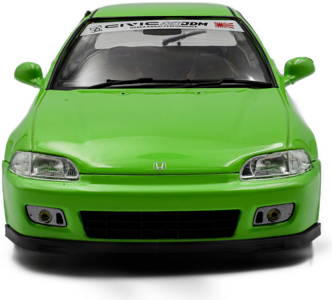 Honda Civic (EG6) Solido Works Neon Green 1991 1:18 Solido Model (view 6)