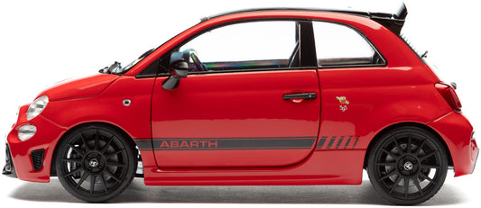 Fiat F595 Abarth Red Solido Works 2023 1:18 Solido Model (view 2)