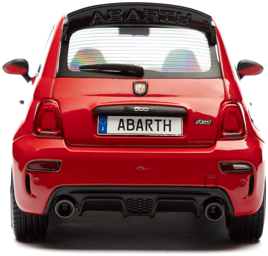 Fiat F595 Abarth Red Solido Works 2023 1:18 Solido Model (view 3)