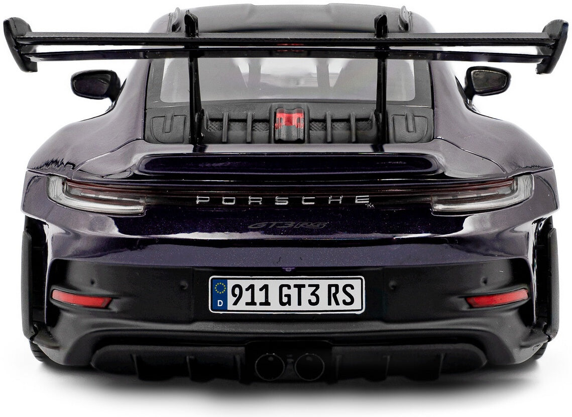 Available To Order – Porsche 911 GT3RS Weissach Package Viola Purple Metallic 2024 1:18 Solido Model (SOL 1812103)