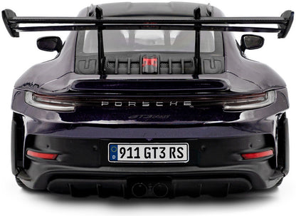 Available To Order – Porsche 911 GT3RS Weissach Package Viola Purple Metallic 2024 1:18 Solido Model (SOL 1812103)