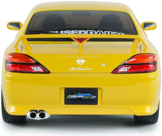 Available to Order – Nissan Silvia S15 SPEC-R Aero Lightning Yellow 1999 1:18 (SOL 1812206)