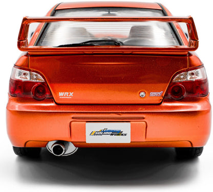 Subaru Impreza WRX STI Orange Metallic 2003 1:18 Solido Model (view 3)