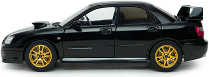 Available To Order – Subaru Impreza WRX STI Java Black Pearl 2004 1:18 Solido Model (SOL 1812305)