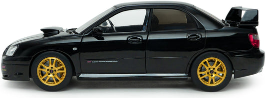 Available To Order – Subaru Impreza WRX STI Java Black Pearl 2004 1:18 Solido Model (SOL 1812305)