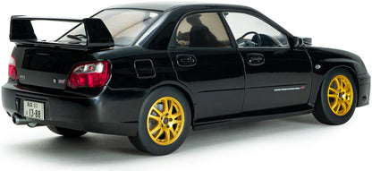 Available To Order – Subaru Impreza WRX STI Java Black Pearl 2004 1:18 Solido Model (SOL 1812305)