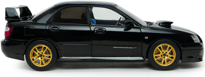 Available To Order – Subaru Impreza WRX STI Java Black Pearl 2004 1:18 Solido Model (SOL 1812305)