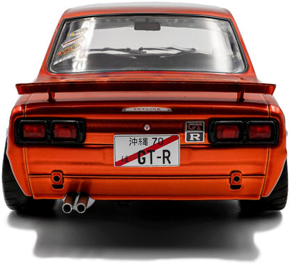 Available to Order – Nissan Skyline (C10) Hakosuka Solido Works Orange Metallic 1970 1:18 (SOL 1813003)