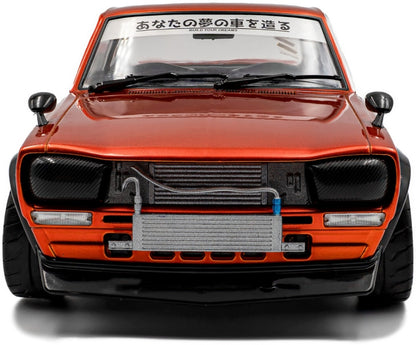 Available to Order – Nissan Skyline (C10) Hakosuka Solido Works Orange Metallic 1970 1:18 (SOL 1813003)