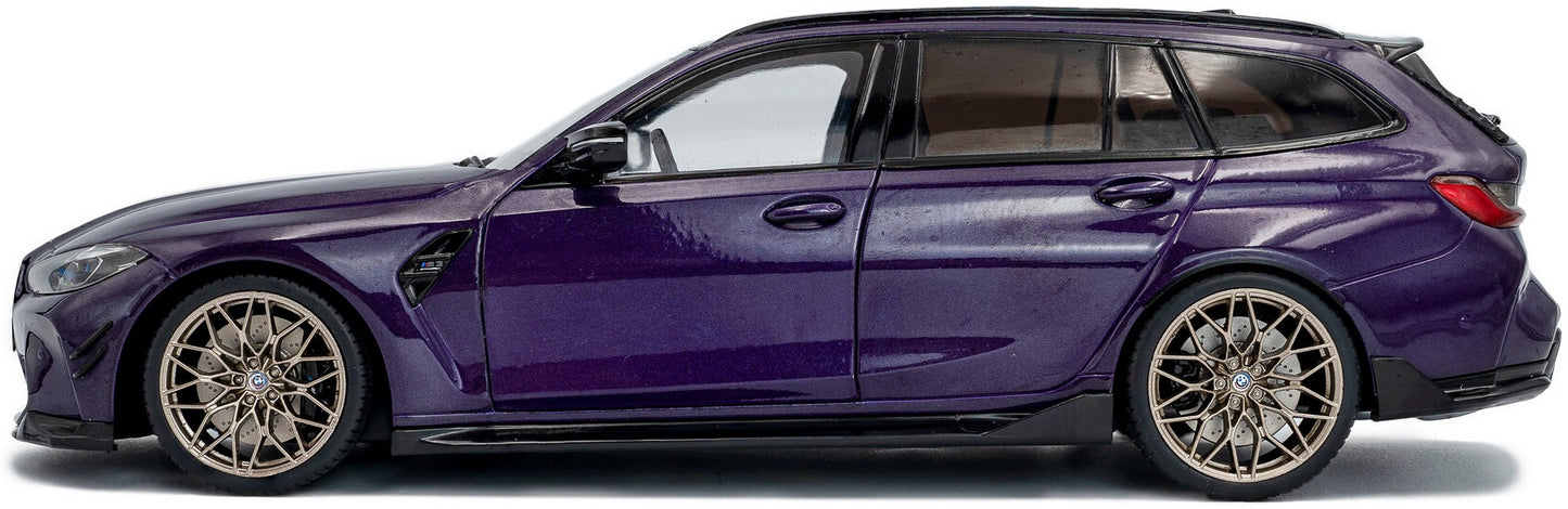 Available To Order – BMW M3 (G81) Touring w/Performance Parts Twilight Purple Pearl Metallic 2024 1:18 Solido Model (SOL 1813701)