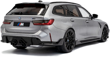 Available To Order – BMW M3 (G81) Touring w/Performance Parts Frozen Pure Grey Metallic 2024 1:18 Solido Model (SOL 1813702)