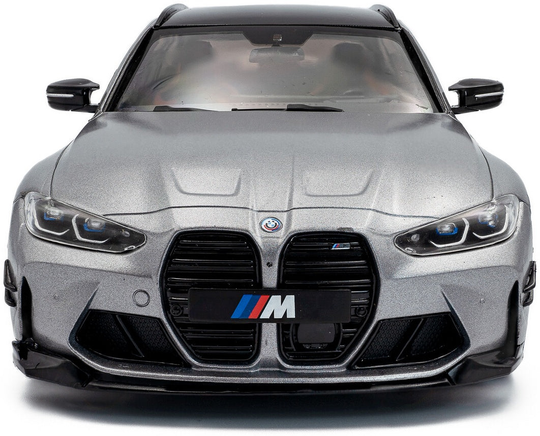 Available To Order – BMW M3 (G81) Touring w/Performance Parts Frozen Pure Grey Metallic 2024 1:18 Solido Model (SOL 1813702)