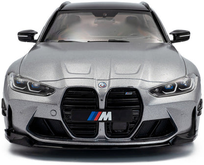 Available To Order – BMW M3 (G81) Touring w/Performance Parts Frozen Pure Grey Metallic 2024 1:18 Solido Model (SOL 1813702)