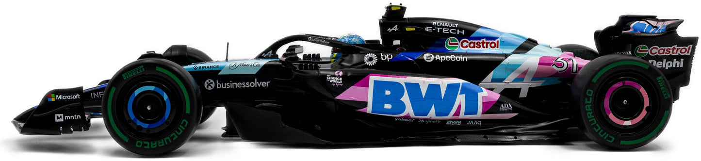 Available To Order – Alpine F1 Team A524 Blue E.Ocon Brazilian GP 2024 1:18 (SOL 1814004)