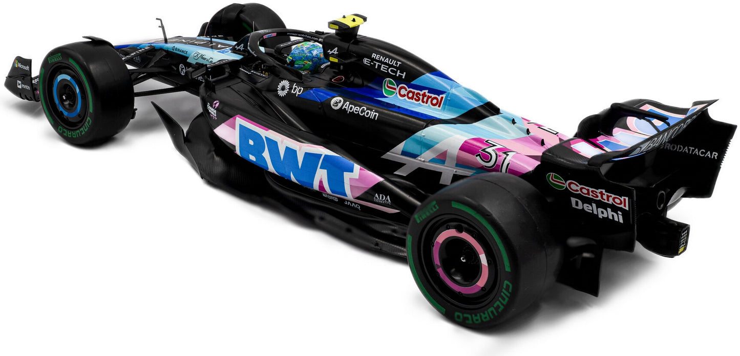 Available To Order – Alpine F1 Team A524 Blue E.Ocon Brazilian GP 2024 1:18 (SOL 1814004)