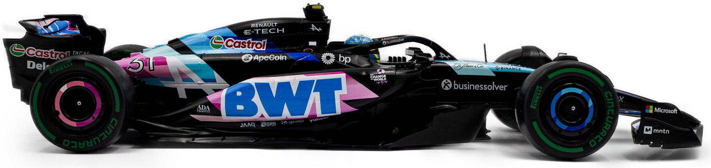 Available To Order – Alpine F1 Team A524 Blue E.Ocon Brazilian GP 2024 1:18 (SOL 1814004)